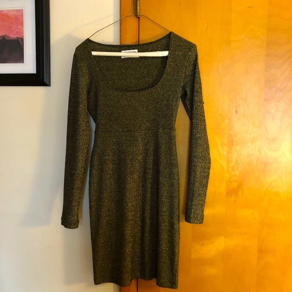 Sparkly black and gold party dress